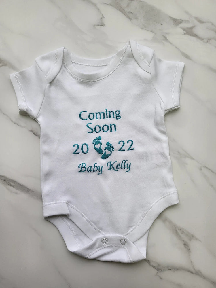 Cherished Moments: Personalised Baby Announcement Vest