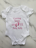 Cherished Moments: Personalised Baby Announcement Vest