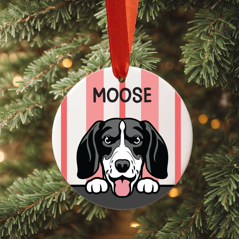 Customisable Ceramic Dog Ornament, Personalised Christmas Tree Decoration For Your Beloved Pet 🐕🎄🐾