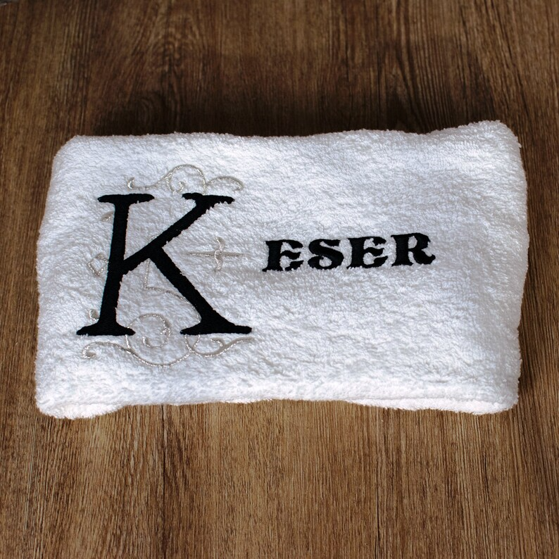 Elegance in Every Touch: Personalised Embroidered Monogram Hand Towels