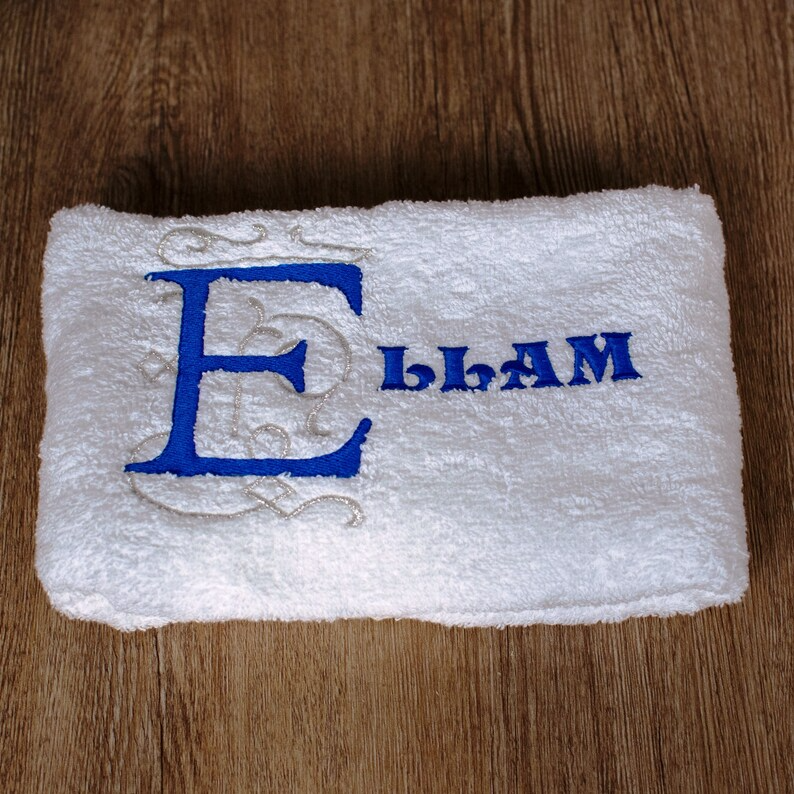 Elegance in Every Touch: Personalised Embroidered Monogram Hand Towels