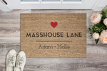 Masshouse Lane - Adam & Mollie Personalised Love Nest Doormat