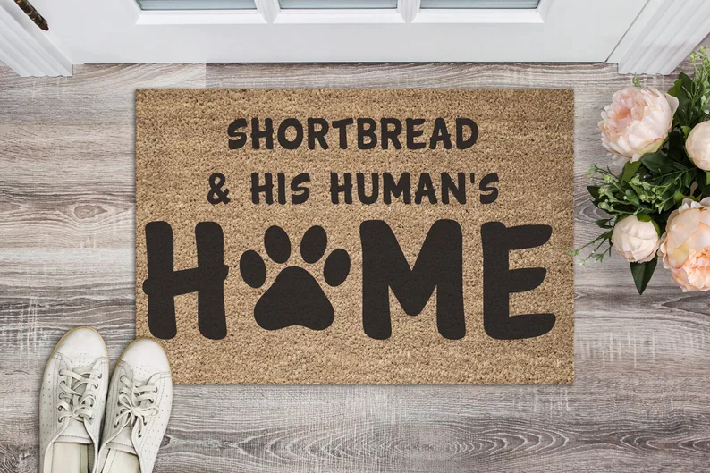 Shortbread & His Human's Home - Personalised Pet Coir Doormat