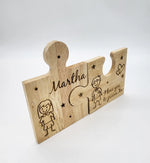 I Love you to pieces valentine's day gift, Valentine, Lovers wooden gift, Jigsaw ornament pieces