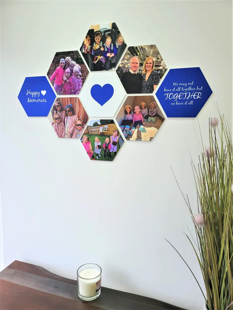 Personalised Wall Tile Photos - Wall Collage PhotoTiles Mix and reposition your photo tiles Canvas Alternative Framed Custom Family Portrait