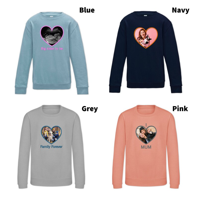 Heartfelt Warmth: Personalised Photo Heart Jumpers