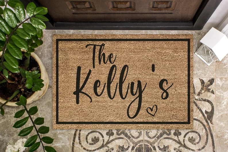The Kelly's - Heartfelt Personalised Coir Doormat