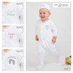 Cherished Comforts: Personalised Embroidered Baby Grows