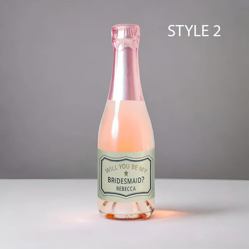 Sip Sip Hooray Mini etichette per bottiglie di champagne