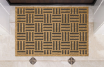 "Labyrinth Design Personalised Coir Doormat