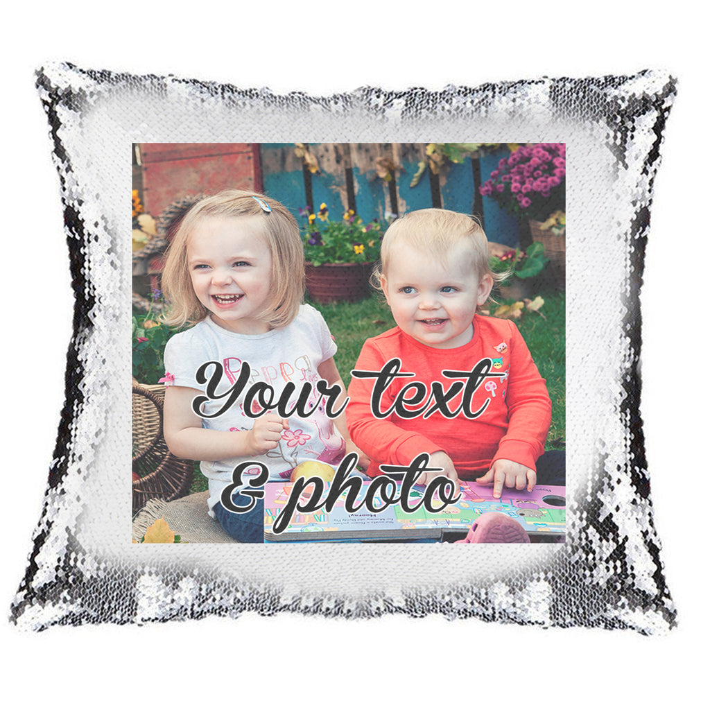 Personalised magic 2024 sequin cushion