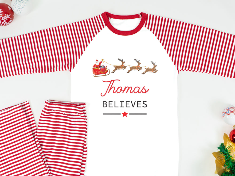 Personalised matching family Christmas pyjamas - Reindeer