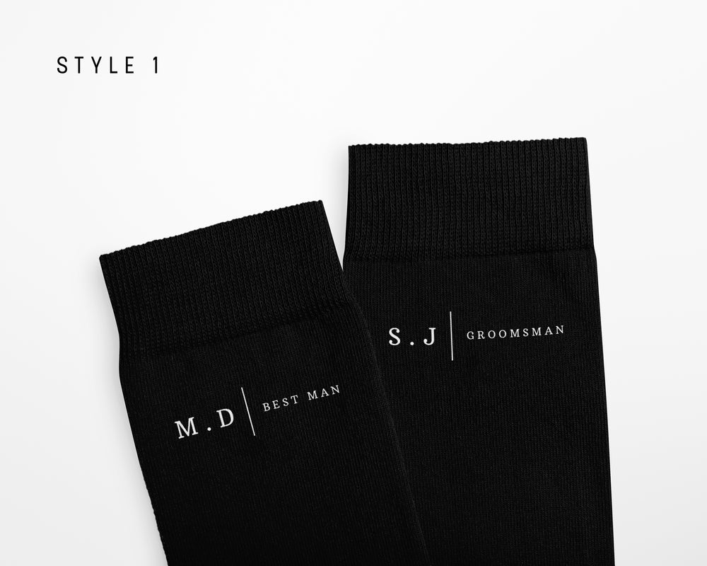 Personalised Men's Wedding Socks | Unique Wedding Gift for the Groom, Best Man & MORE