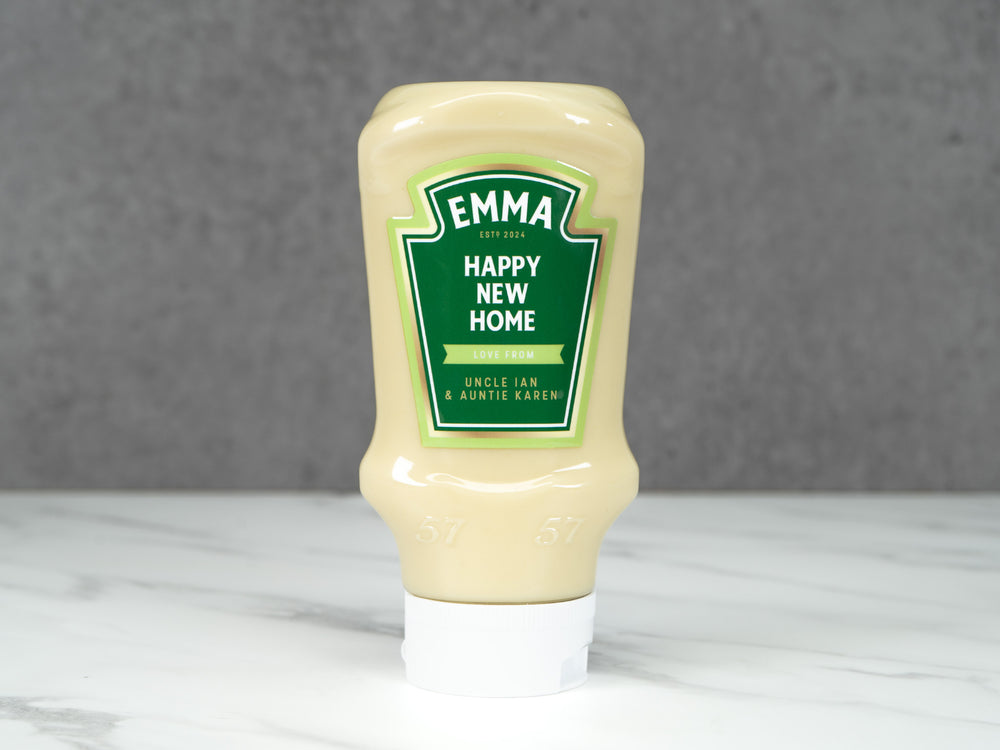 Personalised Salad Cream Bottle Label Sticker – Custom Funny Gift for Birthday or Housewarming – Fits Most Heinz Bottles – UV Printed Vinyl