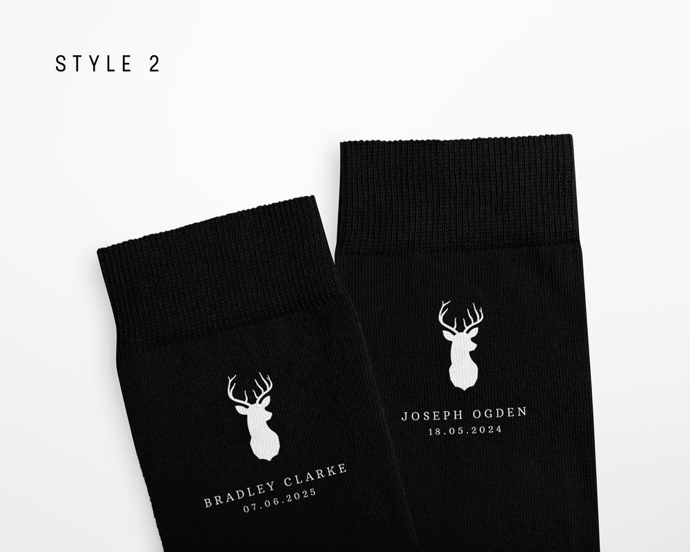 Personalised Men's Wedding Socks | Unique Wedding Gift for the Groom, Best Man & MORE