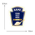 Personalised Mayonnaise Bottle Label Sticker – Custom Funny Gift for Birthday or Anniversary – Fits Most Heinz Bottles – UV Printed Vinyl