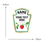 Personalised Tomato Ketchup Bottle Label Sticker – Funny Novelty Gift for Birthday or Anniversary – Fits Most Heinz Bottles – UV Printed Vinyl