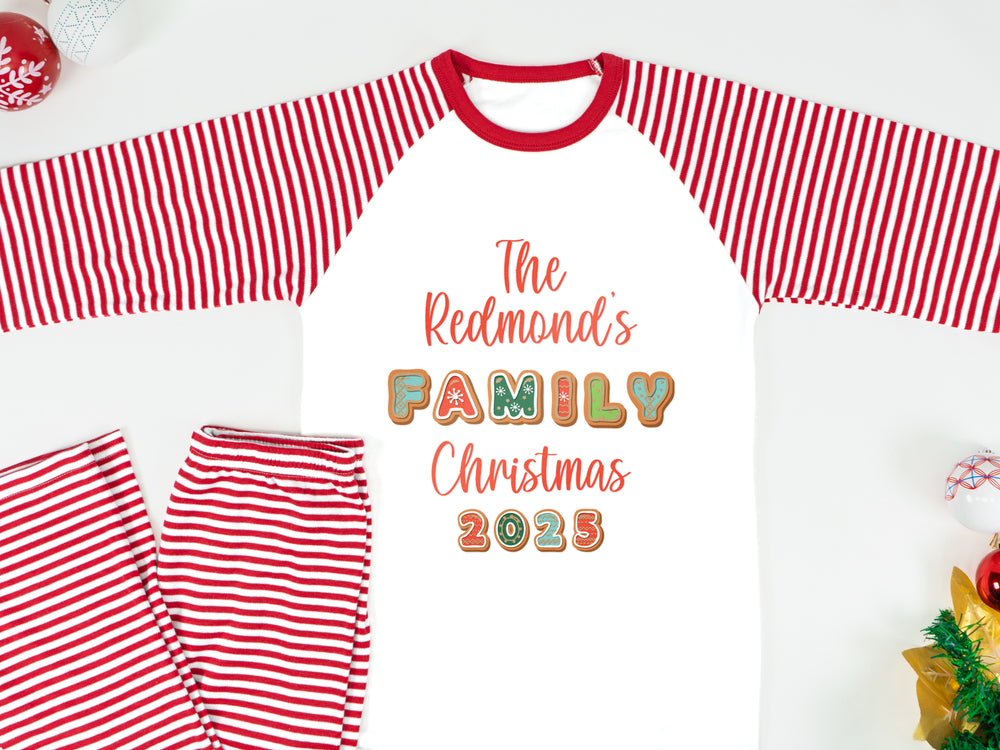 Personalised matching family Christmas pyjamas - Family Christmas 2025