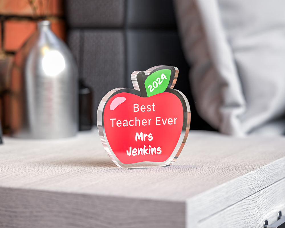 Personalised Teacher Appreciation Acrylic Plaque | 6 Unique Styles