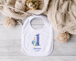 Personalised First Birthday Baby Vest – Custom Name Bodysuit – 1st Birthday Outfit with Rabbit Design