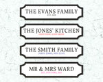 Personalised Vintage Family Name Street Sign