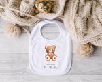 Personalised Baby Grow & Bib Set – Adorable Teddy Bear Design