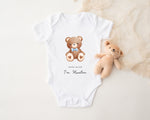 Personalised Baby Grow & Bib Set – Adorable Teddy Bear Design