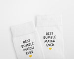 Best Match Ever Personalised Valentine's Day Socks, Custom Dating App Socks, Funny Gift for Couples, Hinge, Tinder, Grindr Inspired