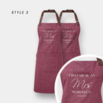 Personalised Couples Aprons – Custom Aprons for Cooking Enthusiasts