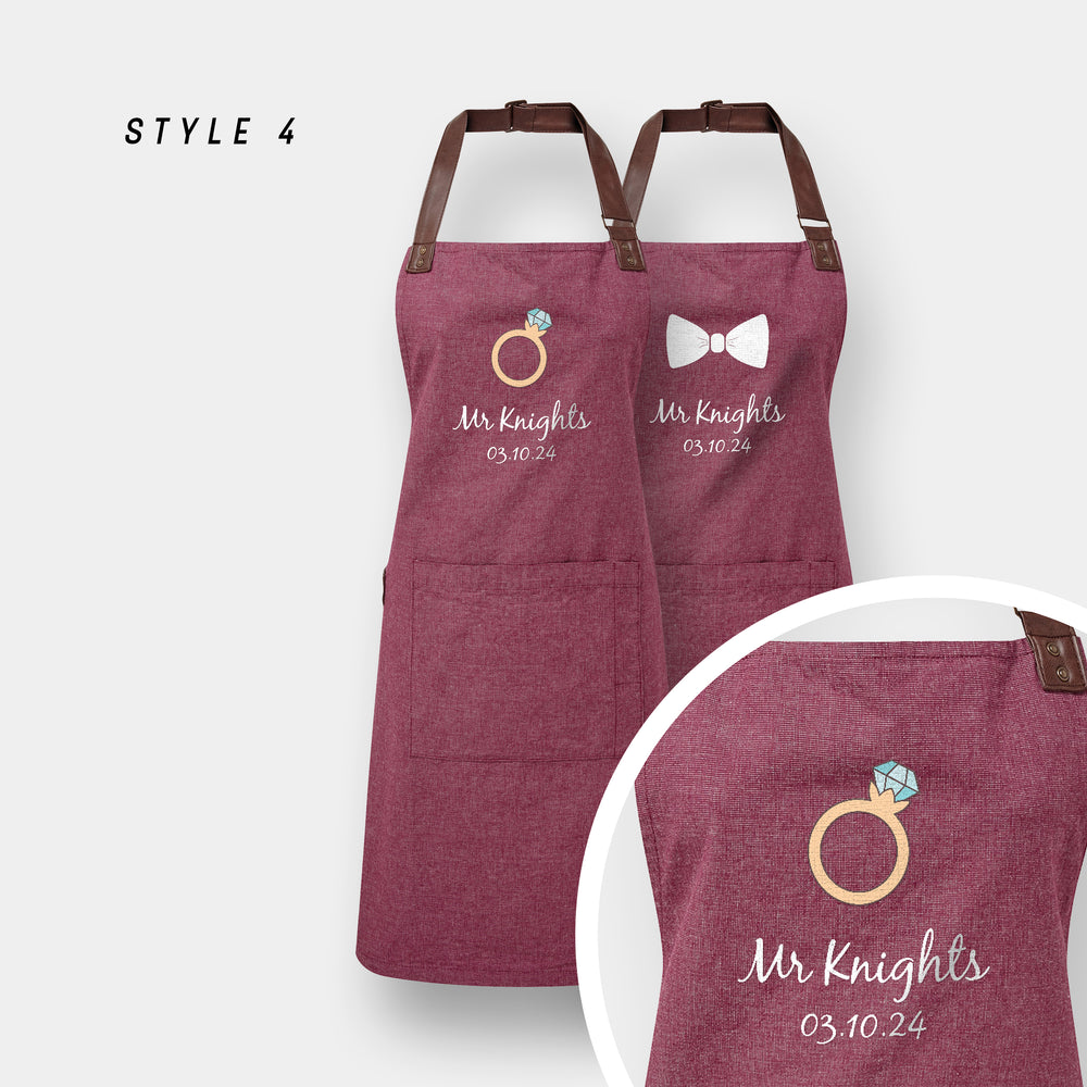 Personalised Couples Aprons – Custom Aprons for Cooking Enthusiasts