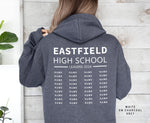 School Leavers Hoodie - Featuring School Name, Leavers 2024 Style C