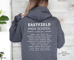 School Leavers Hoodie - Featuring School Name, Leavers 2025 Style C