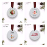 Ceramic Christmas Bauble - Festive Christmas Tree Decoration - Customizable Ornament 🎅🎄