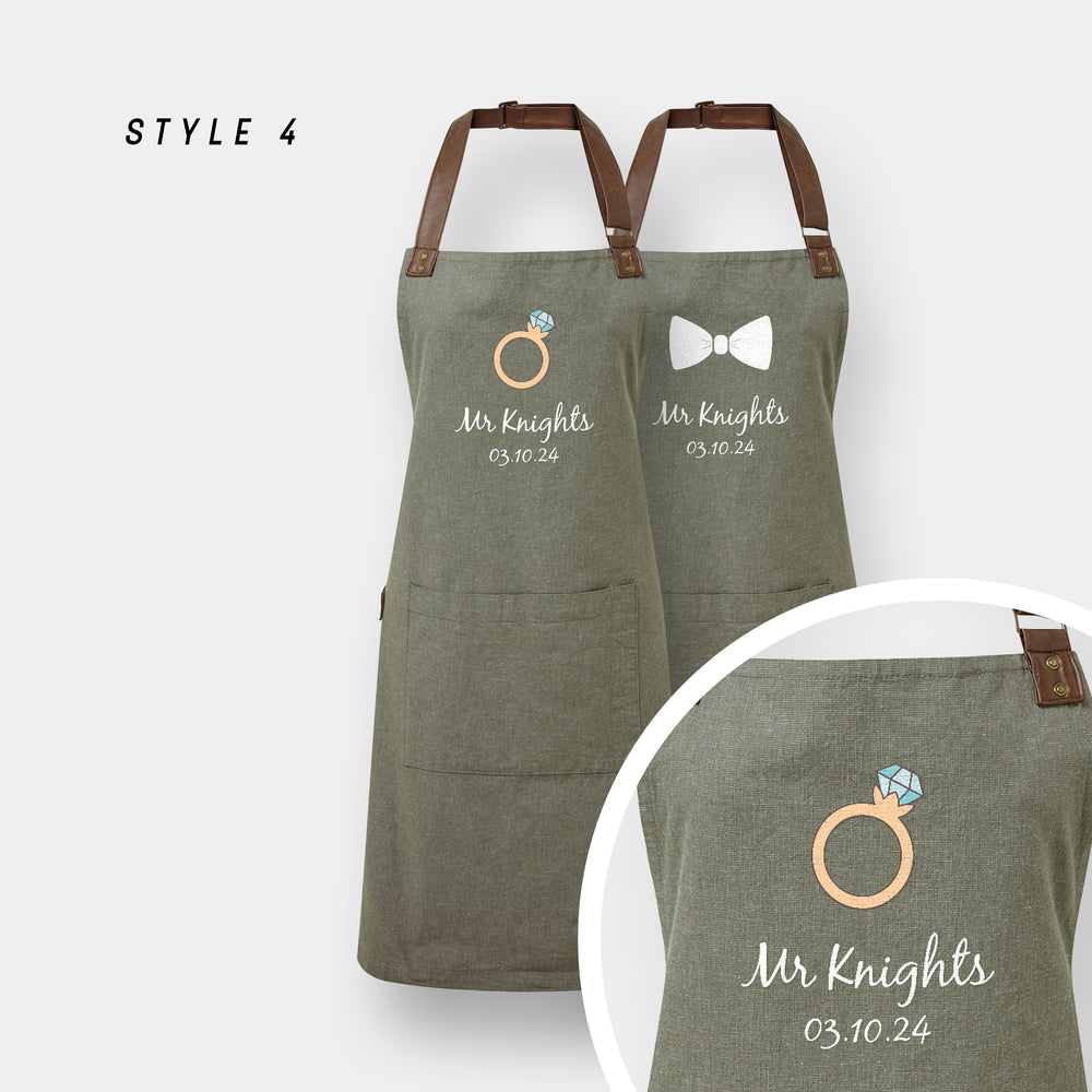 Personalised Couples Aprons – Custom Aprons for Cooking Enthusiasts