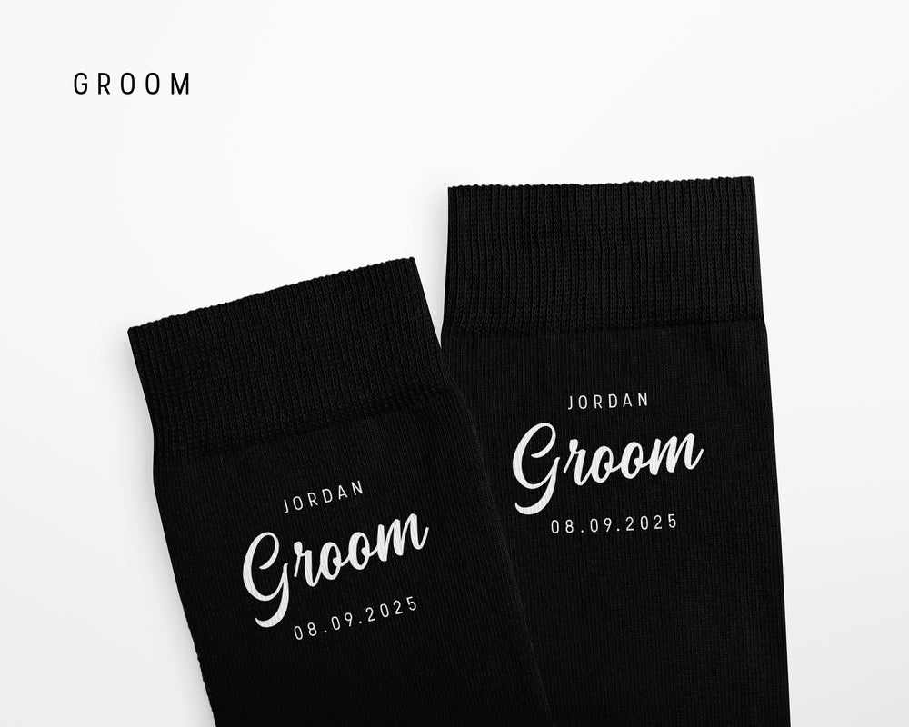 Personalised Men's Wedding Socks | Unique Wedding Gift for the Groom, Best Man & MORE STYLES