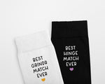 Best Match Ever Personalised Valentine's Day Socks, Custom Dating App Socks, Funny Gift for Couples, Hinge, Tinder, Grindr Inspired
