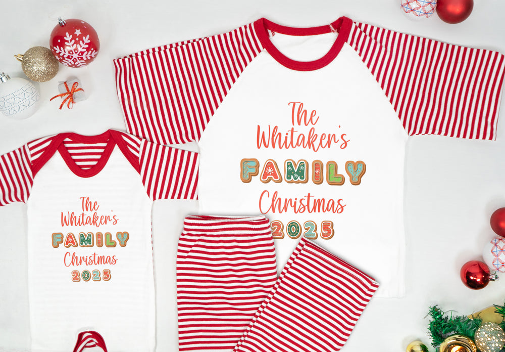Personalised matching family Christmas pyjamas - Family Christmas 2025