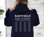 School Leavers Hoodie - Featuring School Name, Leavers 2024 Style C