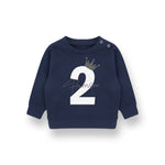 Personalised Kids Birthday Sweatshirt – Custom Name & Age Print