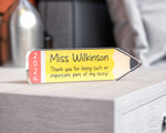 Personalised Teacher Gift - End Of Term Gift Acrylic Block