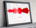 Personalised Gold Foiled Sound Wave Art | Custom Song & Artist | Available Framed