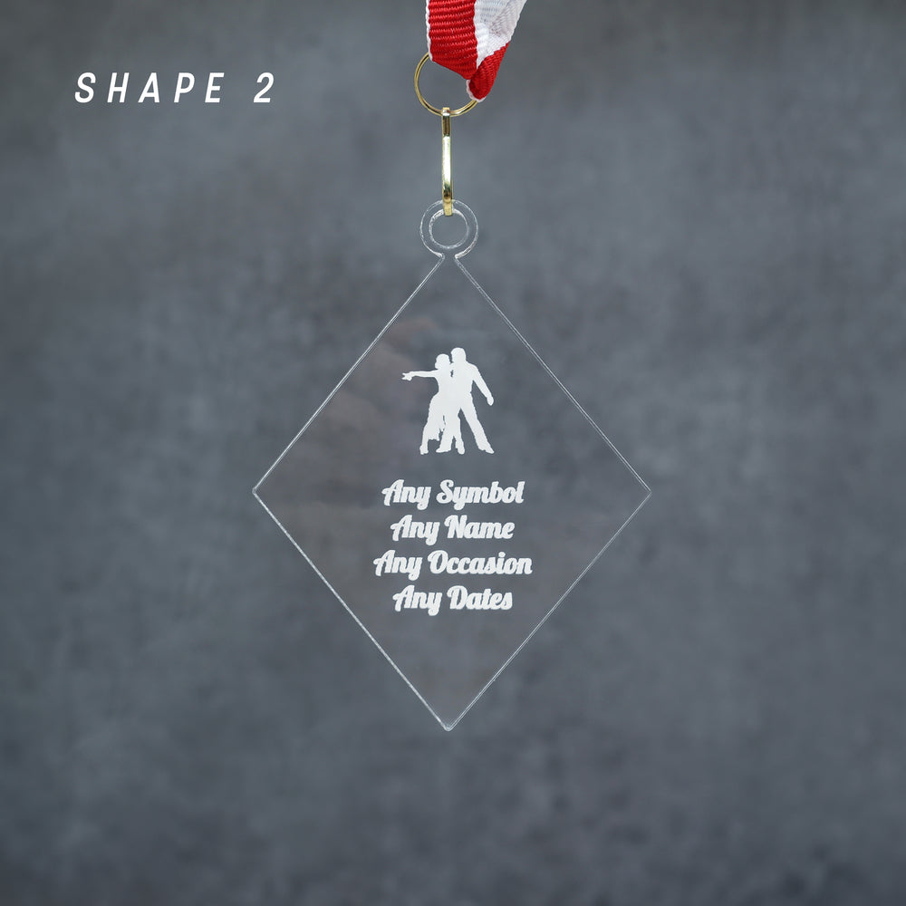 Personalised Acrylic Medal – Custom Sports Award – Runner-Up or Achievement Medal – Trophy Alternative for Events & Ceremonies