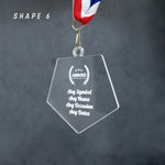 Personalised Acrylic Medal – Custom Sports Award – Runner-Up or Achievement Medal – Trophy Alternative for Events & Ceremonies