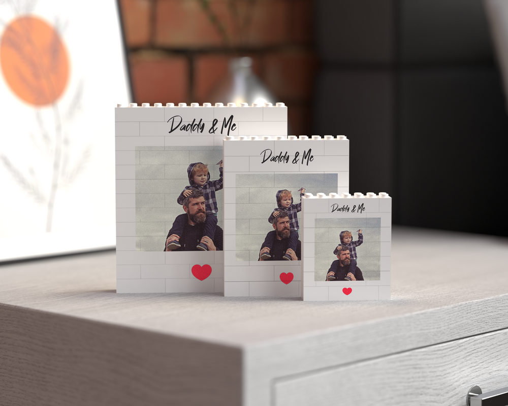 Personalised LEGO® Photo Block Gift for Dad – Daddy & Me Father’s Day Keepsake