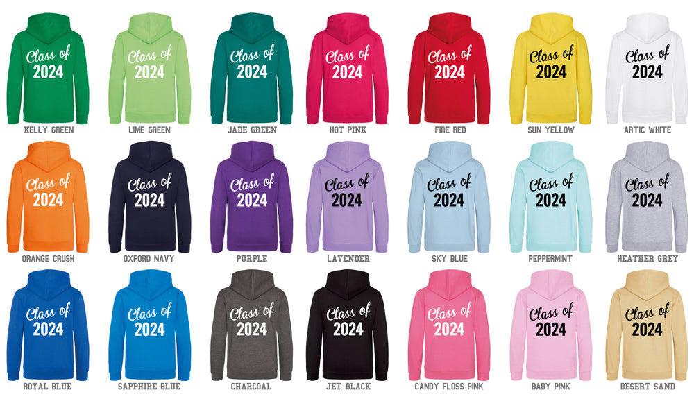 School Leavers 2024 Hoodie - Class Of 2024 Style 1