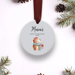 Ceramic Christmas Bauble - Festive Christmas Tree Decoration - Customizable Ornament 🎅🎄