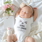 My Siblings Have Whiskers” Sleepsuit – Funny Animal Lover Baby Bodysuit or Bib – Cute Baby Clothes for Pet-Loving Families