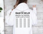 School Leavers Hoodie - Featuring School Name, Leavers 2024 Style C