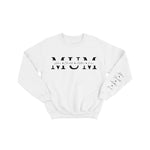 Personalised Mum Monogram Sweatshirt – Custom Names on Chest & Sleeve