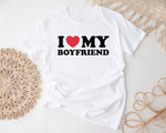 Personalised Couples Valentine’s Day T-Shirts, Matching His and Hers Tees, Custom I Love My Husband Wife Shirt, Funny Romantic Gift